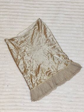 mac & jac Champagne Satin Slip Skirt